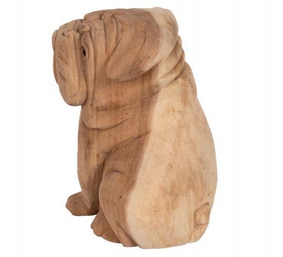 ΕΠΙΤΡΑΠΕΖΙΟ ΔΙΑΚΟΣΜΗΤΙΚΟ DOZER BULLDOG ΞΥΛΟ SUAR ΣΕ ΦΥΣΙΚΟ ΧΡΩΜΑ HM7925 18x14x20Y εκ.