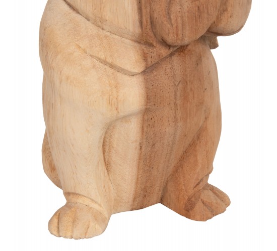 ΕΠΙΤΡΑΠΕΖΙΟ ΔΙΑΚΟΣΜΗΤΙΚΟ DOZER BULLDOG ΞΥΛΟ SUAR ΣΕ ΦΥΣΙΚΟ ΧΡΩΜΑ HM7925 18x14x20Y εκ.