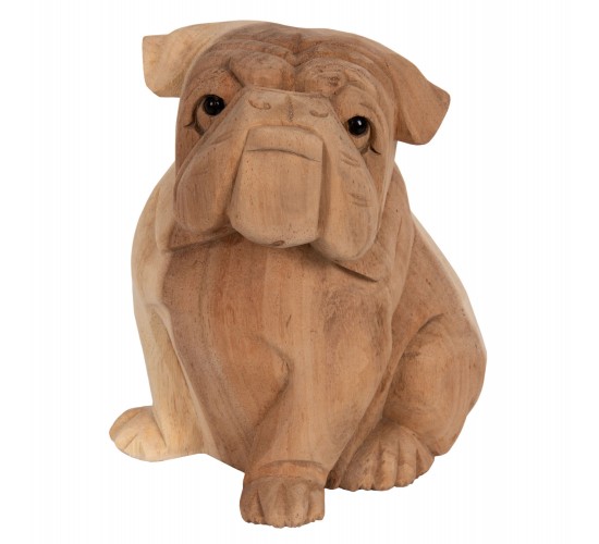 ΕΠΙΤΡΑΠΕΖΙΟ ΔΙΑΚΟΣΜΗΤΙΚΟ DOZER BULLDOG ΞΥΛΟ SUAR ΣΕ ΦΥΣΙΚΟ ΧΡΩΜΑ HM7925 18x14x20Y εκ.
