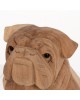 ΕΠΙΤΡΑΠΕΖΙΟ ΔΙΑΚΟΣΜΗΤΙΚΟ DOZER BULLDOG ΞΥΛΟ SUAR ΣΕ ΦΥΣΙΚΟ ΧΡΩΜΑ HM7925 18x14x20Y εκ.