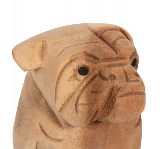 ΕΠΙΤΡΑΠΕΖΙΟ ΔΙΑΚΟΣΜΗΤΙΚΟ DOZER BULLDOG ΞΥΛΟ SUAR ΣΕ ΦΥΣΙΚΟ ΧΡΩΜΑ HM7923 9x8x12Y εκ.