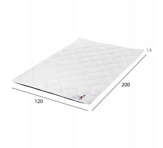 ΑΝΩΣΤΡΩΜΑ HM670.08 ΜΕ FOAM ΛΕΥΚΟ 120x200x5Y εκ.