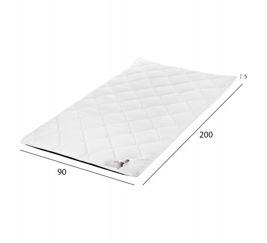 ΑΝΩΣΤΡΩΜΑ HM670.07 ΜΕ FOAM ΛΕΥΚΟ 90x200x5Y εκ.