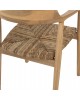 ΠΟΛΥΘΡΟΝΑ KINGSLEY HM9634.01 ΞΥΛΟ TEAK & ΨΑΘΑ ΣΕ ΦΥΣΙΚΟ ΧΡΩΜΑ 57,5x54x80Yεκ.