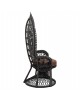 ΠΟΛΥΘΡΟΝΑ ROYAL PEACOCK HM9342.03 RATTAN ΜΑΥΡΟ-ΜΑΞΙΛΑΡΙ ΚΑΦΕ 114x72x150Yεκ.