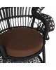 ΠΟΛΥΘΡΟΝΑ ROYAL PEACOCK HM9342.03 RATTAN ΜΑΥΡΟ-ΜΑΞΙΛΑΡΙ ΚΑΦΕ 114x72x150Yεκ.