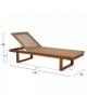 ΞΑΠΛΩΣΤΡΑ PATRON HM5993 TEAK ΞΥΛΟ ΚΑΙ ΣΧΟΙΝΙ VIRO ΣΕ ΠΛΕΞΗ WICKER 191x65x86Yεκ.
