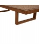 ΞΑΠΛΩΣΤΡΑ PATRON HM5993 TEAK ΞΥΛΟ ΚΑΙ ΣΧΟΙΝΙ VIRO ΣΕ ΠΛΕΞΗ WICKER 191x65x86Yεκ.