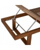 ΞΑΠΛΩΣΤΡΑ PATRON HM5993 TEAK ΞΥΛΟ ΚΑΙ ΣΧΟΙΝΙ VIRO ΣΕ ΠΛΕΞΗ WICKER 191x65x86Yεκ.