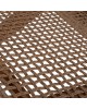 ΞΑΠΛΩΣΤΡΑ PATRON HM5993 TEAK ΞΥΛΟ ΚΑΙ ΣΧΟΙΝΙ VIRO ΣΕ ΠΛΕΞΗ WICKER 191x65x86Yεκ.