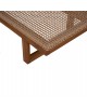 ΞΑΠΛΩΣΤΡΑ PATRON HM5993 TEAK ΞΥΛΟ ΚΑΙ ΣΧΟΙΝΙ VIRO ΣΕ ΠΛΕΞΗ WICKER 191x65x86Yεκ.