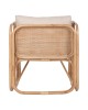 ΠΟΛΥΘΡΟΝΑ WENDY HM9816 RATTAN ΣΕ ΦΥΣΙΚΟ ΧΡΩΜΑ-ΛΕΥΚΑ ΜΑΞΙΛΑΡΙΑ 73x72x84Yεκ.