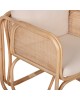 ΠΟΛΥΘΡΟΝΑ WENDY HM9816 RATTAN ΣΕ ΦΥΣΙΚΟ ΧΡΩΜΑ-ΛΕΥΚΑ ΜΑΞΙΛΑΡΙΑ 73x72x84Yεκ.