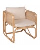 ΠΟΛΥΘΡΟΝΑ WENDY HM9816 RATTAN ΣΕ ΦΥΣΙΚΟ ΧΡΩΜΑ-ΛΕΥΚΑ ΜΑΞΙΛΑΡΙΑ 73x72x84Yεκ.
