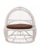 ΠΟΛΥΘΡΟΝΑ ENTROPY HM9840.02 RATTAN ΛΕΥΚΟ ΜΕ ΚΑΦΕ ΜΑΞΙΛΑΡΙ 80x97x85Υεκ.