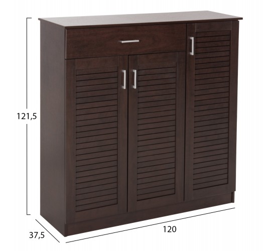 ΠΑΠΟΥΤΣΟΘΗΚΗ-ΝΤΟΥΛΑΠΑ PROΒY HM9607.01 ΜΕΛΑΜΙΝΗ WENGE 120x37,5x121,5Υεκ.