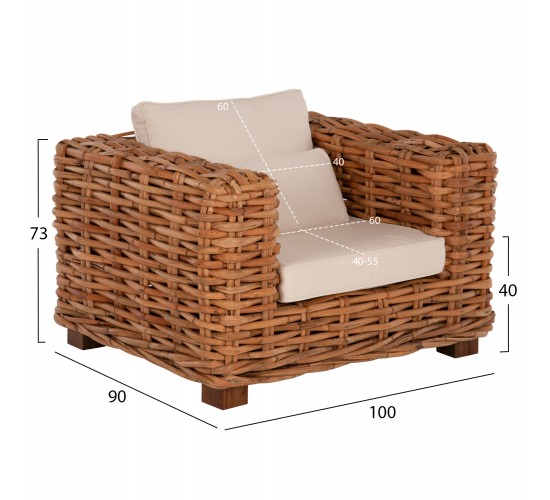 ΣΕΤ ΣΑΛΟΝΙ ΕΞ.ΧΩΡΟΥ TROPEL HM9656 4ΤΜΧ ΦΥΣΙΚΟ RATTAN-ΞΥΛΟ ΜΑΟΝΙ-ΛΕΥΚΑ ΜΑΞΙΛΑΡΙΑ