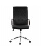 ΚΑΡΕΚΛΑ ΓΡΑΦΕΙΟΥ JOSEF HM1181.04 ΜΑΥΡΟ ΒΕΛΟΥΔΟ-INOX ΒΑΣΗ 58x61x105-113Yεκ.