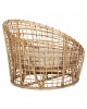 ΠΟΛΥΘΡΟΝΑ ENTO HM9814 RATTAN ΣΕ ΦΥΣΙΚΟ-ΛΕΥΚΟ ΜΑΞΙΛΑΡΙ 106x94x82Yεκ.