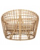 ΠΟΛΥΘΡΟΝΑ ENTO HM9814 RATTAN ΣΕ ΦΥΣΙΚΟ-ΛΕΥΚΟ ΜΑΞΙΛΑΡΙ 106x94x82Yεκ.