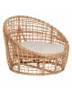 ΠΟΛΥΘΡΟΝΑ ENTO HM9814 RATTAN ΣΕ ΦΥΣΙΚΟ-ΛΕΥΚΟ ΜΑΞΙΛΑΡΙ 106x94x82Yεκ.