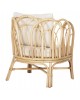 ΠΟΛΥΘΡΟΝΑ ESTOR HM9817 RATTAN ΣΕ ΦΥΣΙΚΟ-ΛΕΥΚΟ ΜΑΞΙΛΑΡΙ 78x75x92Υ εκ.