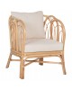 ΠΟΛΥΘΡΟΝΑ ESTOR HM9817 RATTAN ΣΕ ΦΥΣΙΚΟ-ΛΕΥΚΟ ΜΑΞΙΛΑΡΙ 78x75x92Υ εκ.