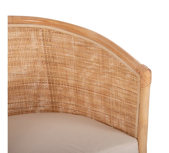 ΠΟΛΥΘΡΟΝΑ APRON HM9818 RATTAN ΠΛΕΚΤΟ ΣΕ ΦΥΣΙΚΟ-ΛΕΥΚΟ ΜΑΞΙΛΑΡΙ 75x70x85Υεκ.