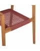 ΠΟΛΥΘΡΟΝΑ CHARLOTTE HM9637.06 ΞΥΛΟ TEAK ΦΥΣΙΚΟ & ΡΟΖ ΣΧΟΙΝΙ 59x54x83Y εκ.