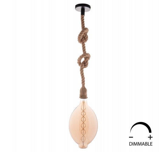 ΛΑΜΠΤΗΡΑΣ BT180 LED FILAMENT 8W E27 3000K TEA COLOR DIMMABLE HM4051.02