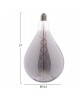 ΛΑΜΠΤΗΡΑΣ A160 LED FILAMENT 8W E27 3000K SMOKE COLOR DIMMABLE  HM4052.03