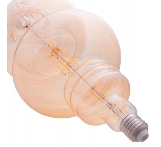 ΛΑΜΠΤΗΡΑΣ JHD-Y1180 LED FILAMENT 8W E27 3000K GOLD COLOR DIMMABLE HM4053.02