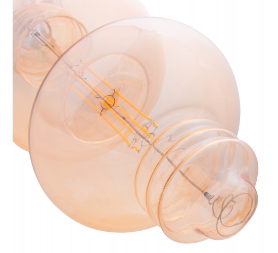 ΛΑΜΠΤΗΡΑΣ JHD-Y1180 LED FILAMENT 8W E27 3000K GOLD COLOR DIMMABLE HM4053.02