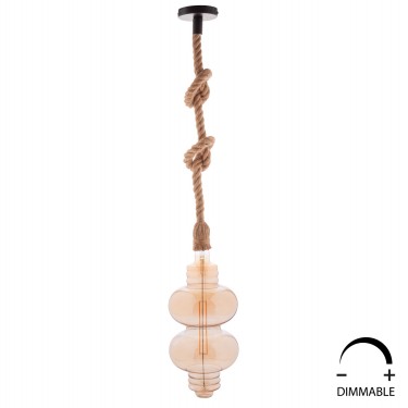 ΛΑΜΠΤΗΡΑΣ LED FILAMENT 8W E27 3000K GOLD COLOR DIMMABLE HM4053.02
