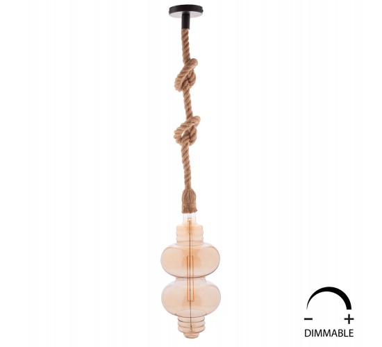 ΛΑΜΠΤΗΡΑΣ JHD-Y1180 LED FILAMENT 8W E27 3000K GOLD COLOR DIMMABLE HM4053.02