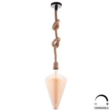 ΛΑΜΠΤΗΡΑΣ LED FILAMENT 8W E27 3000K GOLD COLOR DIMMABLE HM4054.02