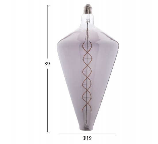 ΛΑΜΠΤΗΡΑΣ JHD-DHP-190 LED FILAMENT 8W E27 3000K SMOKE COLOR DIMMABLE  HM4054.03