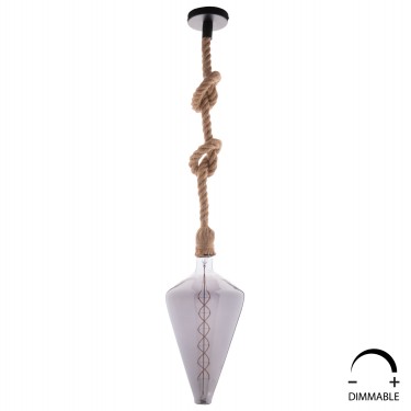 ΛΑΜΠΤΗΡΑΣ LED FILAMENT 8W E27 3000K SMOKE COLOR DIMMABLE  HM4054.03