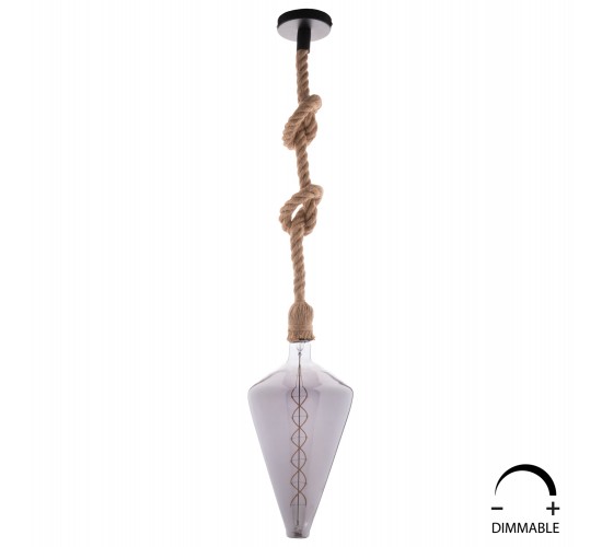ΛΑΜΠΤΗΡΑΣ JHD-DHP-190 LED FILAMENT 8W E27 3000K SMOKE COLOR DIMMABLE  HM4054.03