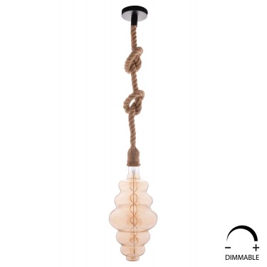 ΛΑΜΠΤΗΡΑΣ LED FILAMENT 8W E27 3000K GOLD COLOR DIMMABLE  HM4056.02