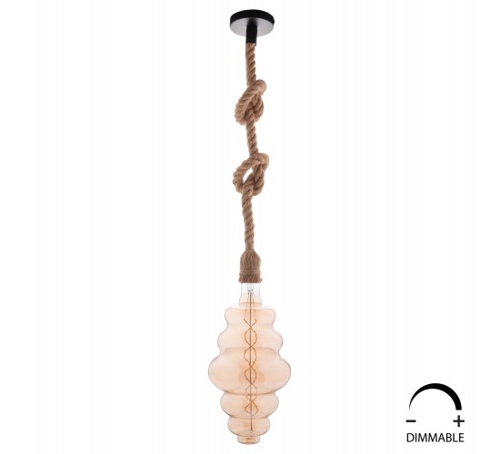 ΛΑΜΠΤΗΡΑΣ FW180 LED FILAMENT 8W E27 3000K GOLD COLOR DIMMABLE  HM4056.02
