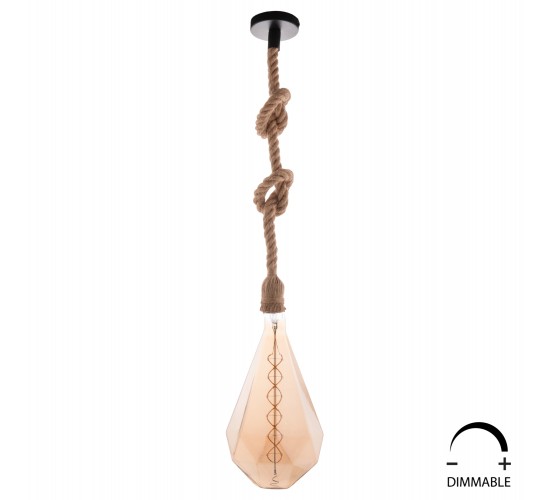 ΛΑΜΠΤΗΡΑΣ ZS1800 LED FILAMENT 8W E27 3000K TEA COLOR DIMMABLE HM4057