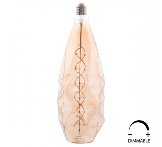 ΛΑΜΠΤΗΡΑΣ ZS130 LED FILAMENT 8W E27 3000K TEA COLOR DIMMABLE HM4058