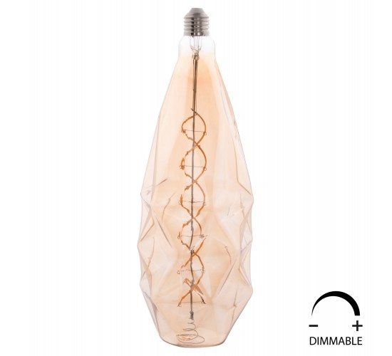 ΛΑΜΠΤΗΡΑΣ ZS130 LED FILAMENT 8W E27 3000K TEA COLOR DIMMABLE HM4058