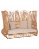 ΚΑΝΑΠΕΣ ΕΞ. ΧΩΡΟΥ ZEPHYR HM5988 ΚΑΛΑΜΙΑ RATTAN ΦΥΣΙΚΟ-ΜΠΕΖ ΜΑΞΙΛΑΡΙΑ 200x120x142Yεκ.