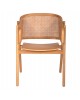 ΠΟΛΥΘΡΟΝΑ KENLEE HM9872 ΦΡΑΞΙΝΟΣ ΚΑΙ ΦΥΣΙΚΟ RATTAN RATTAN ΣΕ ΦΥΣΙΚΟ 57,5x55x81Yεκ.
