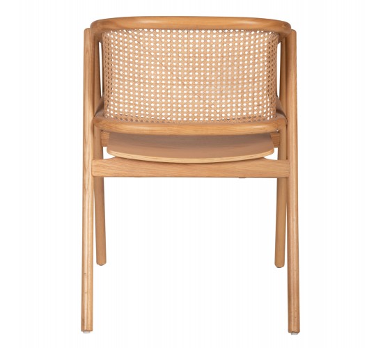 ΠΟΛΥΘΡΟΝΑ KENLEE HM9872 ΦΡΑΞΙΝΟΣ ΚΑΙ ΦΥΣΙΚΟ RATTAN RATTAN ΣΕ ΦΥΣΙΚΟ 57,5x55x81Yεκ.