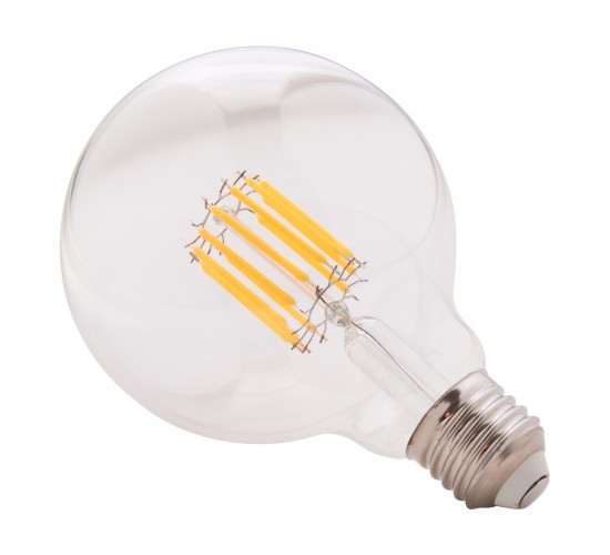 ΛΑΜΠΤΗΡΑΣ GLOBO LED FILAMENT 12W E27 3000K ΔΙΑΦΑΝΟΣ HM4049.01