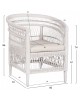 ΠΟΛΥΘΡΟΝΑ MALAWI HM9635.02 ΞΥΛΟ ΜΑΟΝΙ ΜΕ RATTAN ΛΕΥΚΟ-ΛΕΥΚΟ ΜΑΞΙΛΑΡΙ 80x70x86Υεκ.