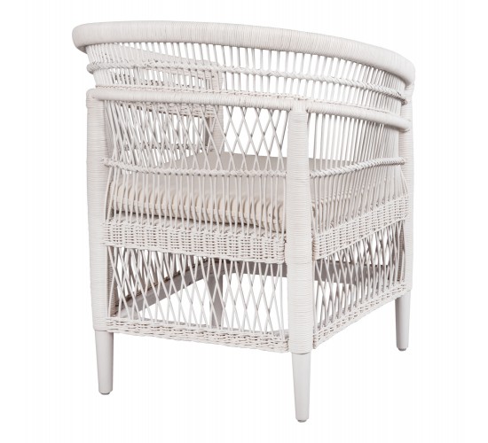 ΠΟΛΥΘΡΟΝΑ MALAWI HM9635.02 ΞΥΛΟ ΜΑΟΝΙ ΜΕ RATTAN ΛΕΥΚΟ-ΛΕΥΚΟ ΜΑΞΙΛΑΡΙ 80x70x86Υεκ.